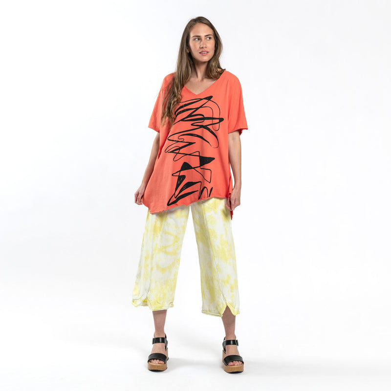 Asymmetrical Petunia Tee