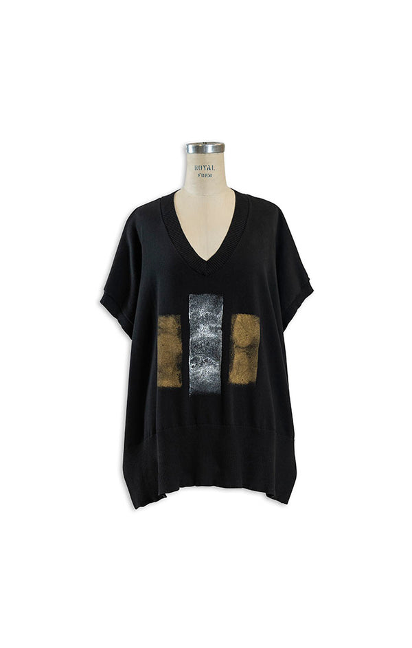 Black Graphic Sweater- LTD