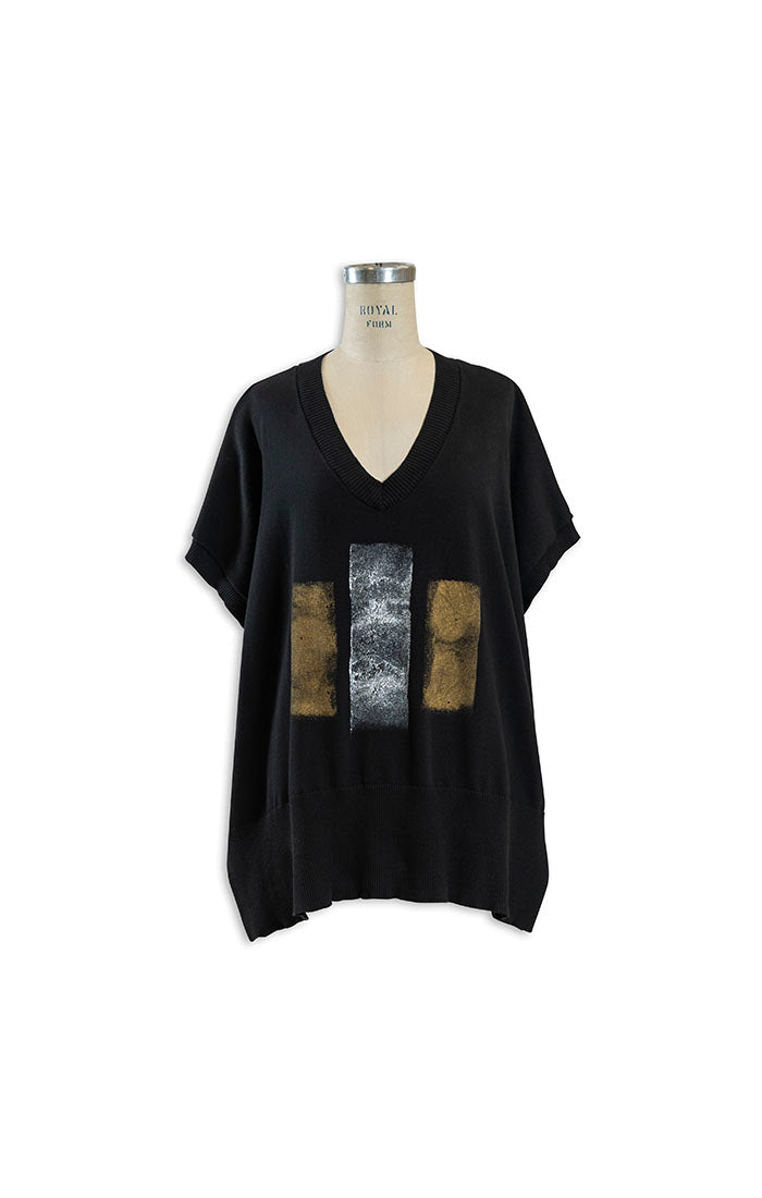 Black Graphic Sweater- LTD