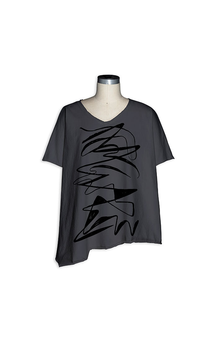 Asymmetrical Petunia Tee
