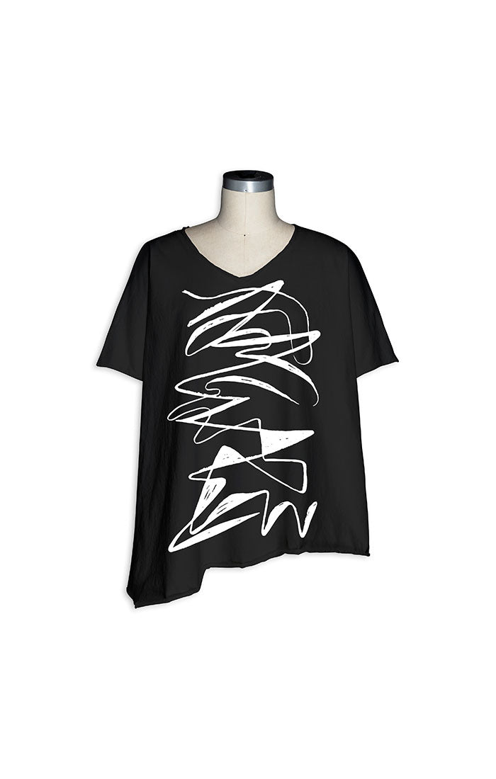 Asymmetrical Petunia Tee