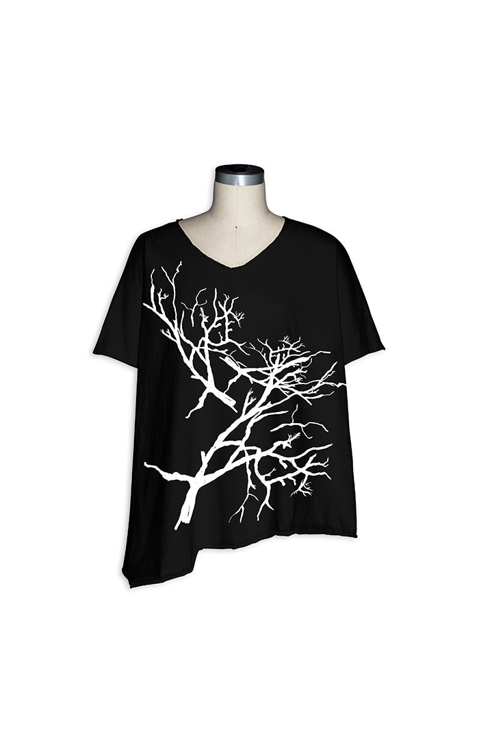 Asymmetrical Petunia Tee