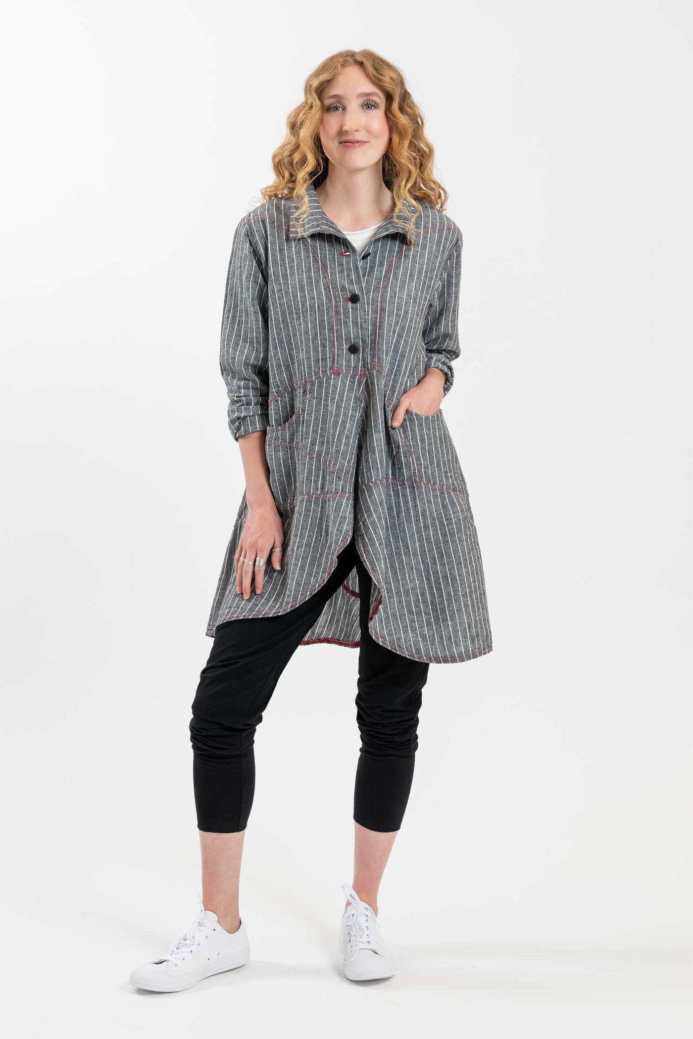 ジャケット・アウター eaphi leaf pattern 2way quilting coat cynthia_ashby_mosaicJacket_kni